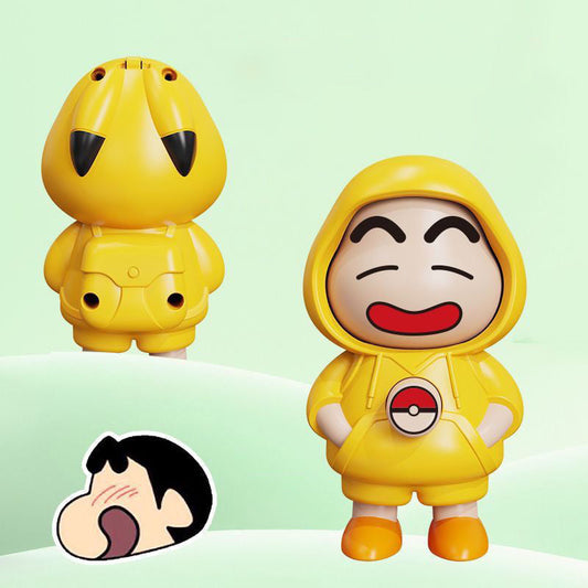 Shinchan Rotating Keychain - Fun Anime Spinner Keyring for Kids & Fans